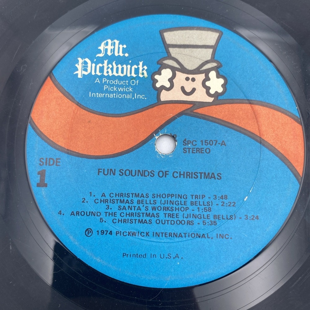 Vintage 1974 Fun Sounds Of Christmas LP 33 Vinyl Record Pickwick SPC-1507 - Picture 4 of 4